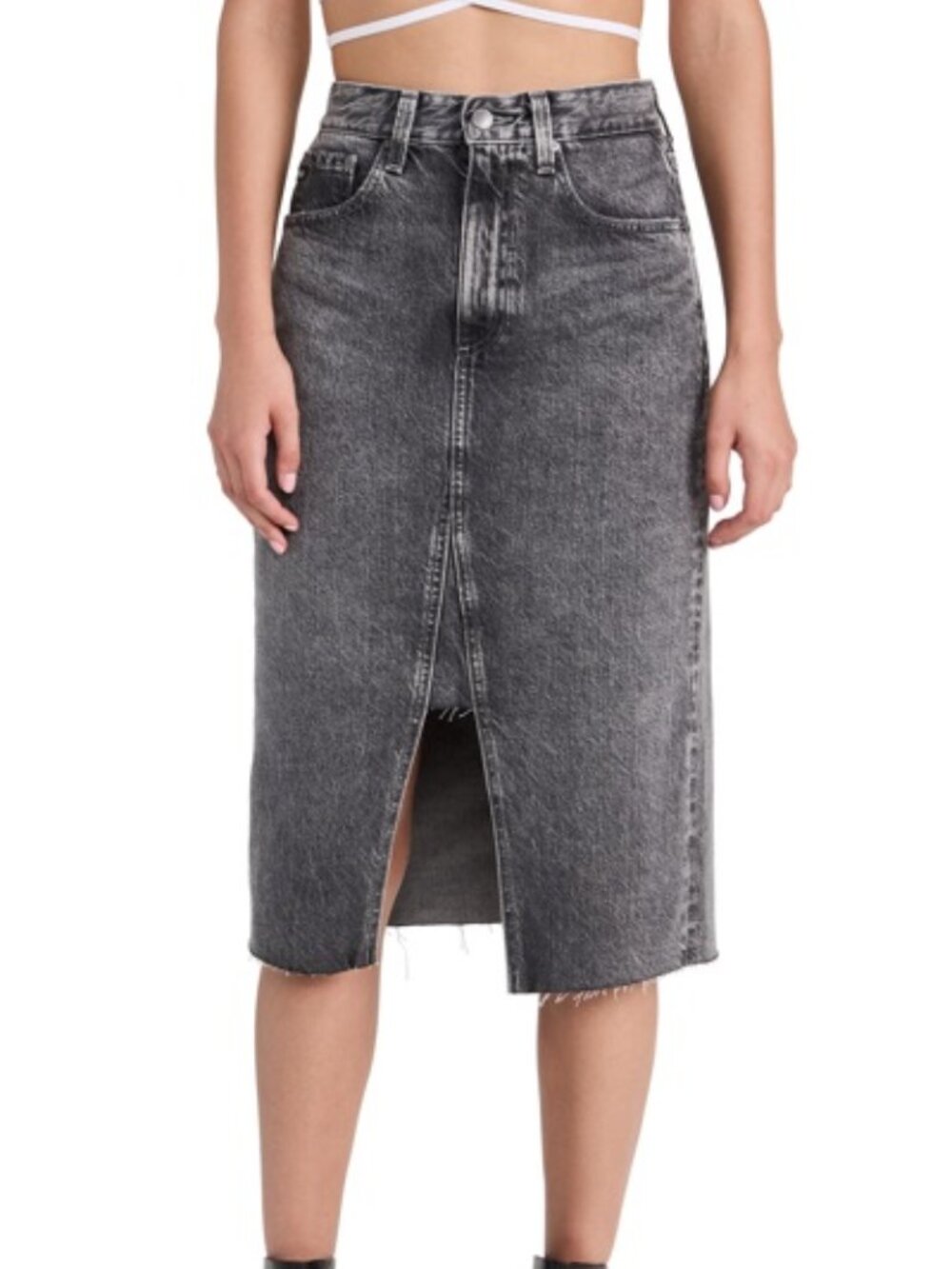 Adriano Goldschmied Haruko A-line Denim Skirt In Distortion Size 26